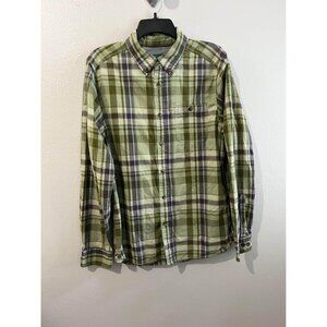 The north face  Green Boulder George Long Sleeve Shirt Size Medium